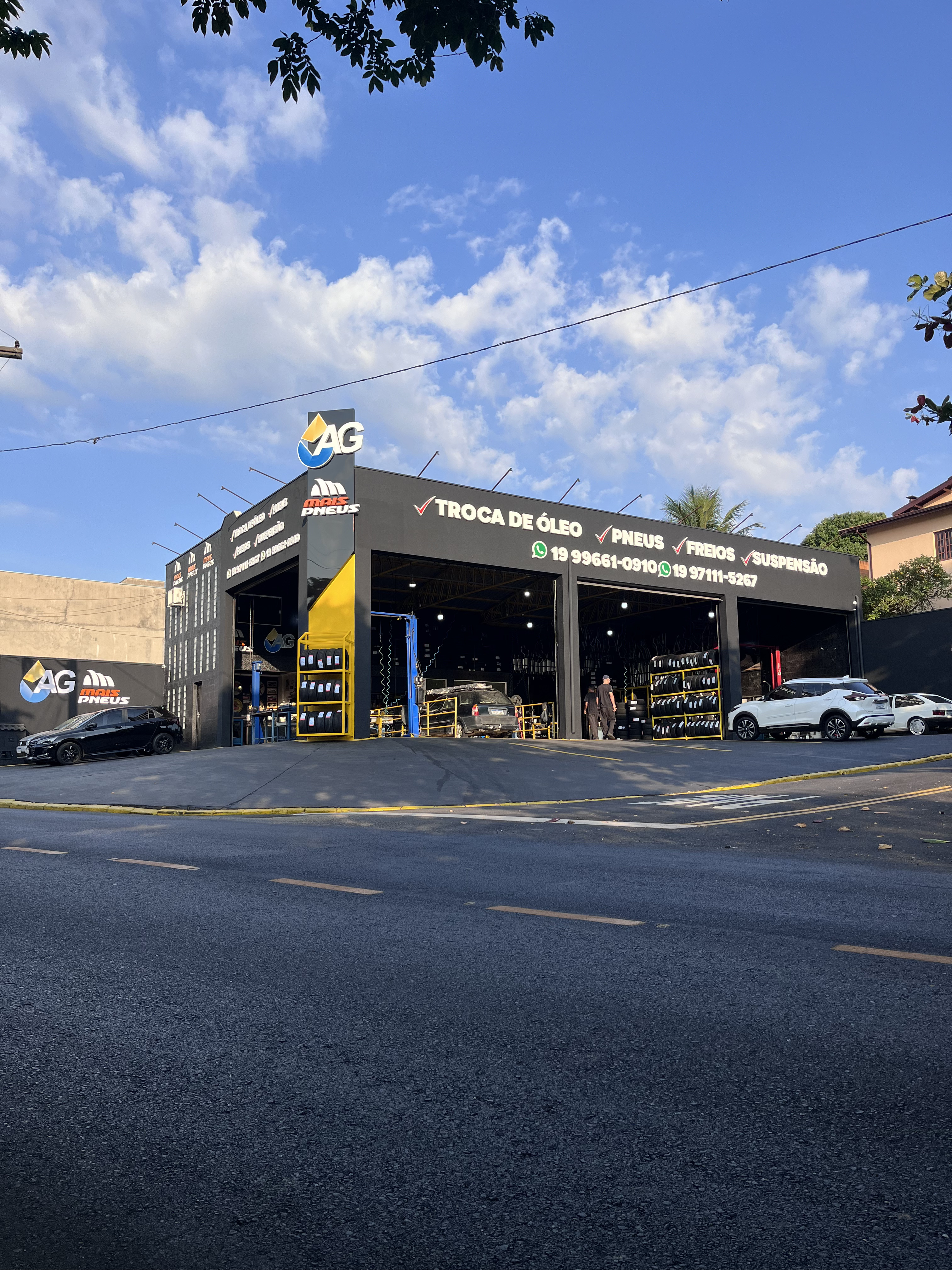 Fachada da AG Auto Center Valinhos